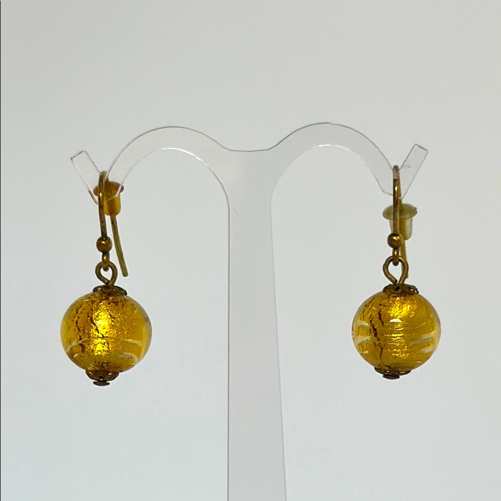 Antica Murrina Venezia Gold Drop Earrings